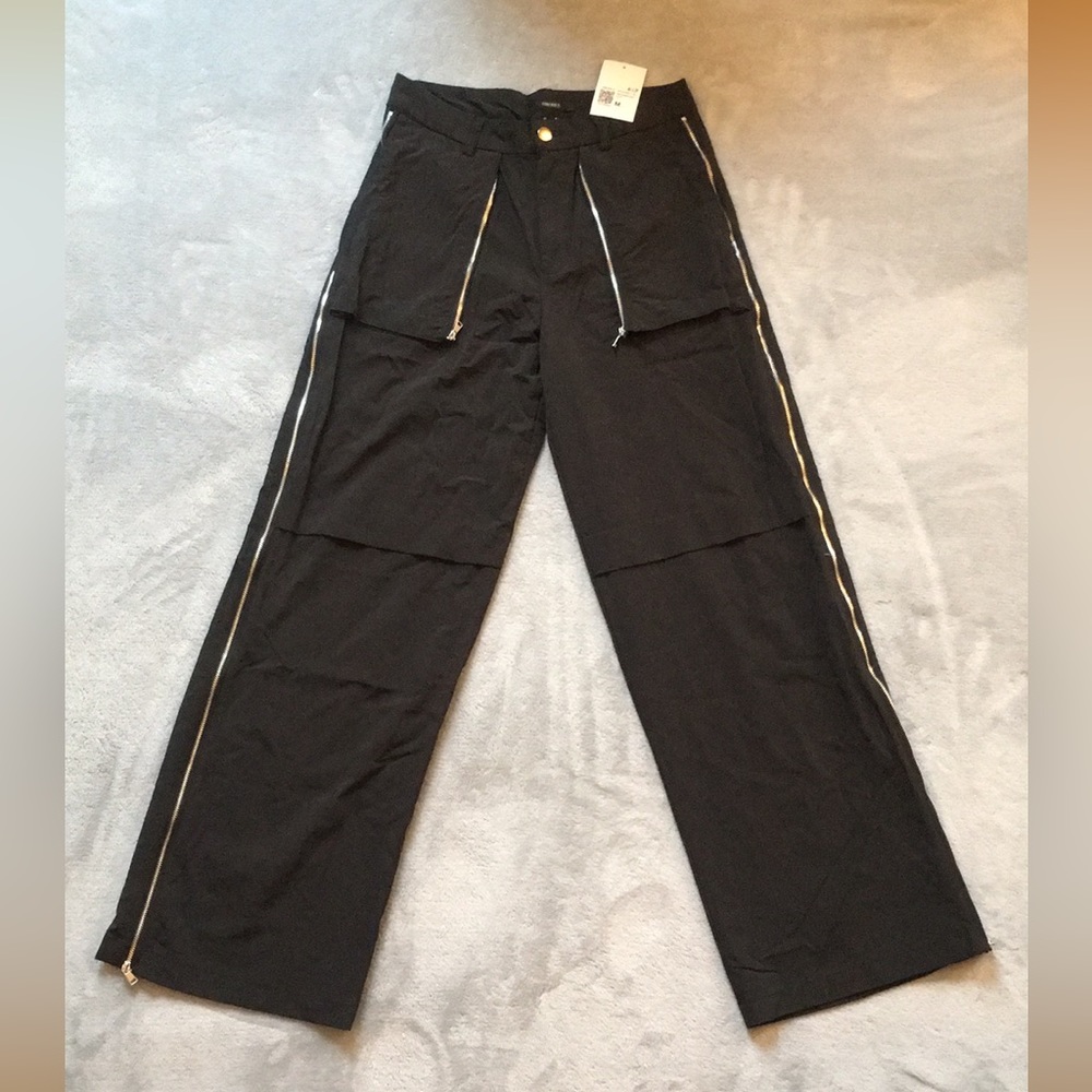 Forever 21: High-Rise Zip-Up Cargo Pants
